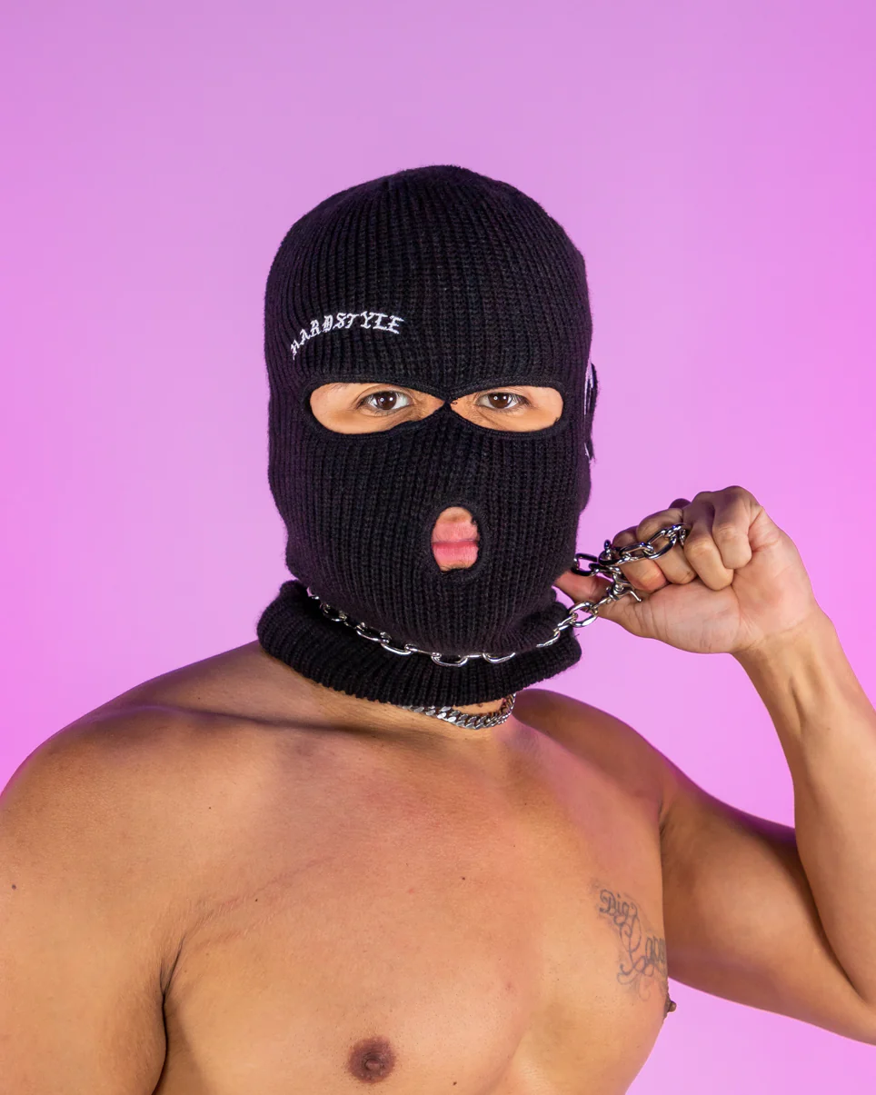 Skull Biohazard Black Ski Mask - Image 3