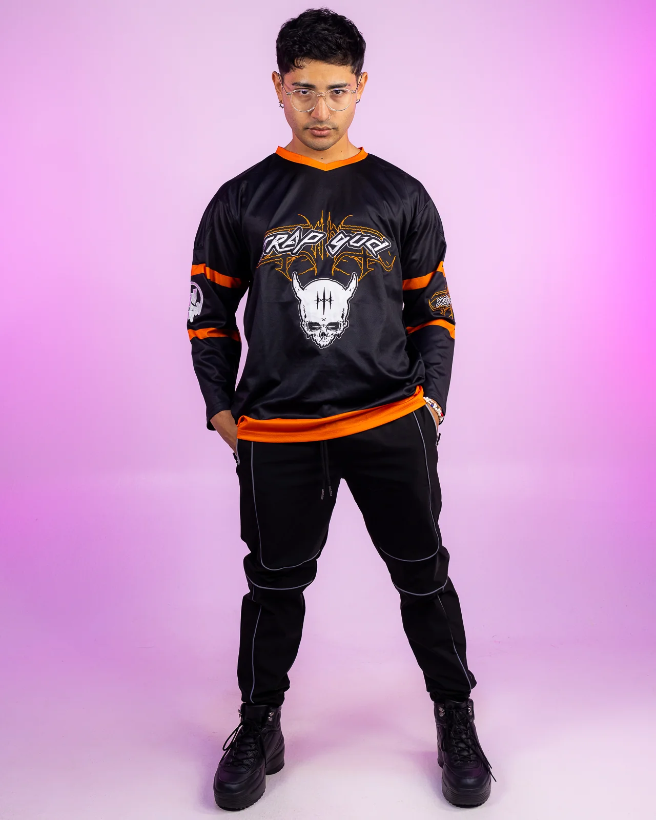Trap God Hockey Jersey - Image 7