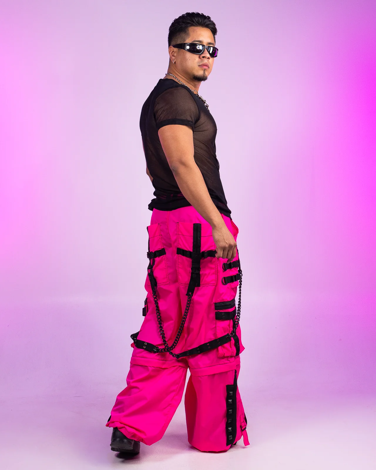 Tripp NYC Zip-Off Pink Space Out Pants - Image 4