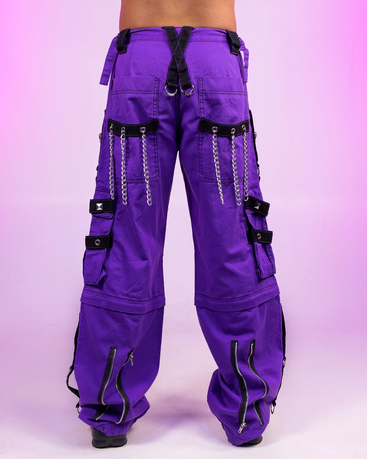 Tripp NYC Zip-Off Purple Dark Cuff Pants - Image 10