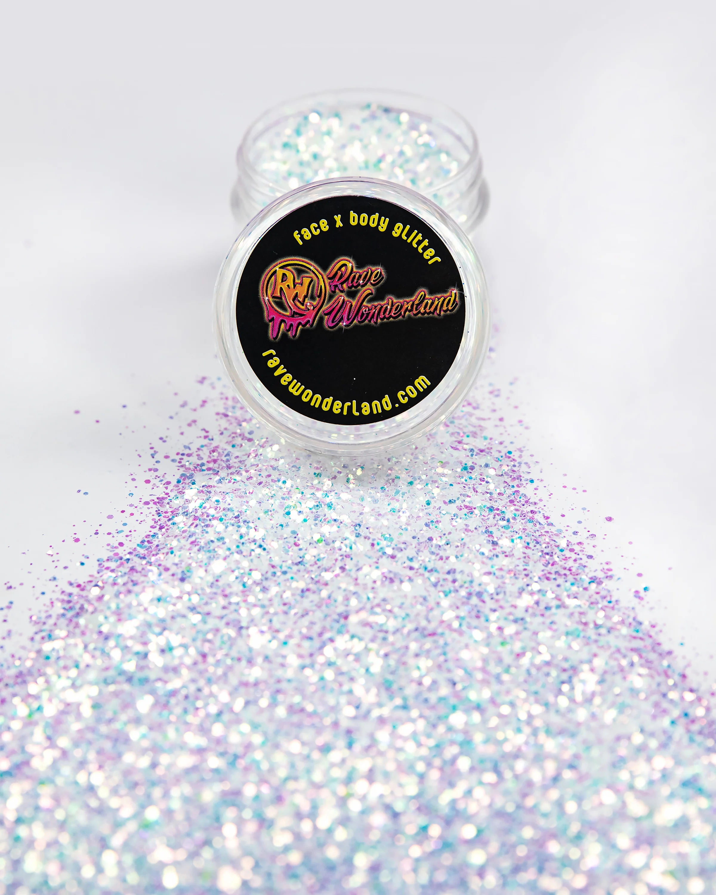 White Sky Holographic Glitter