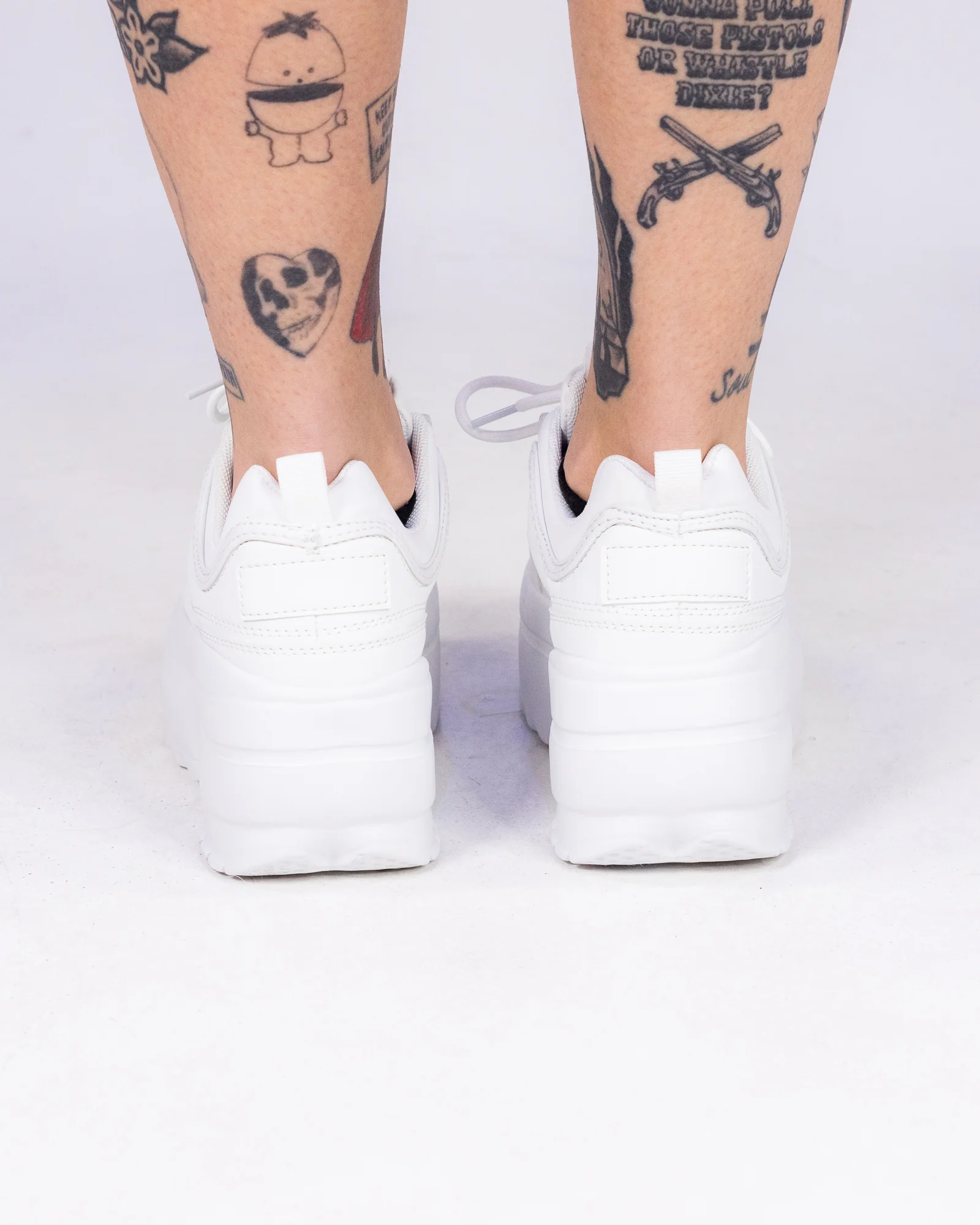 White Walkin' On A Dream Women's Chunky Sneakers - Image 3