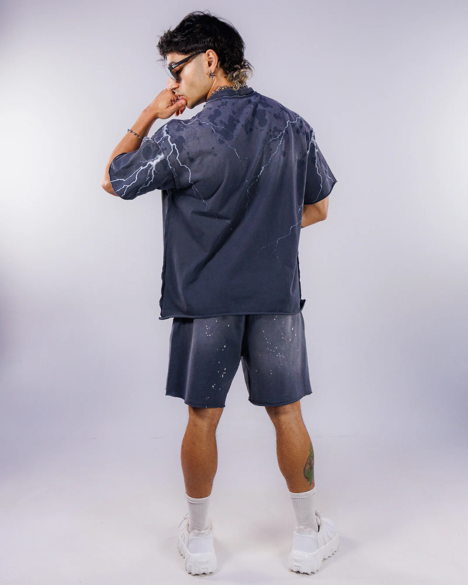 Wings Of Dominion Men's Gray Shorts - Image 7