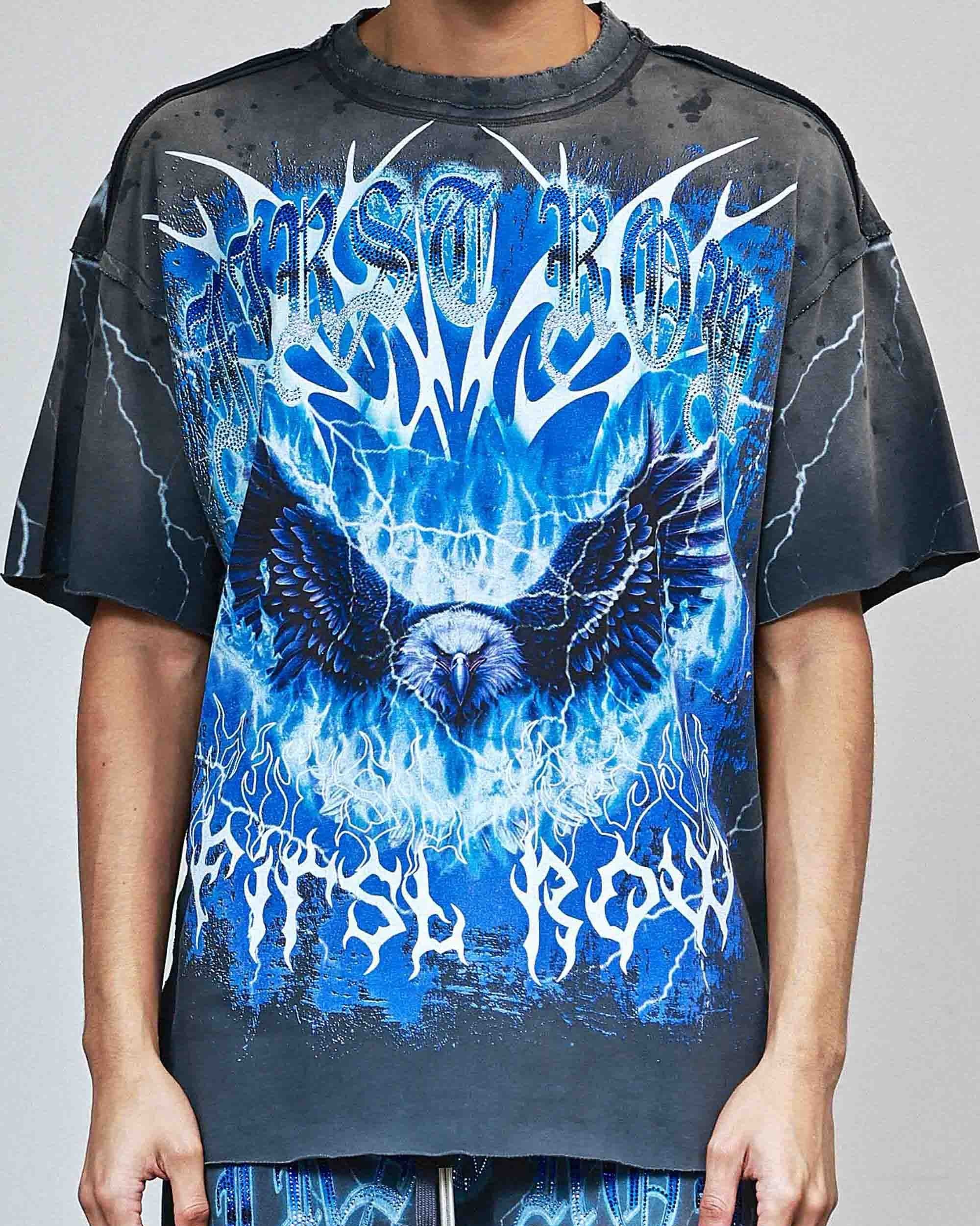 Wings Of Dominion Men's Gray Tee - Image 8