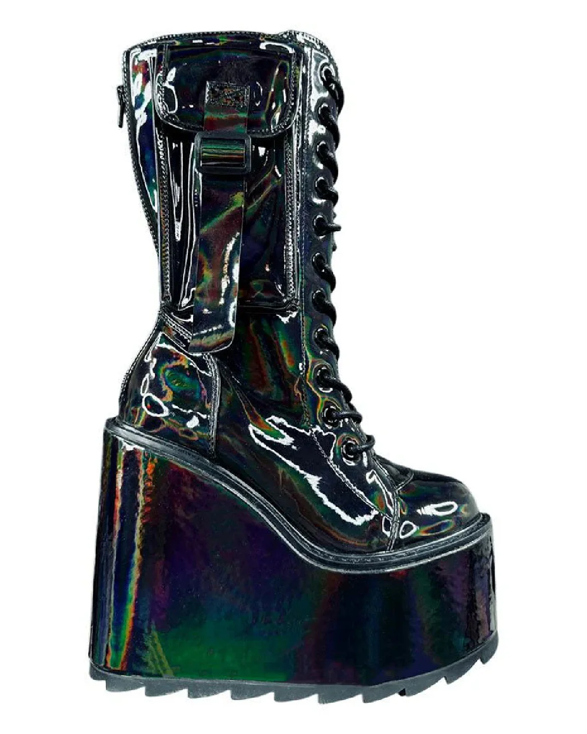 YRU Dune Desert Hologram Black Boots - Image 5